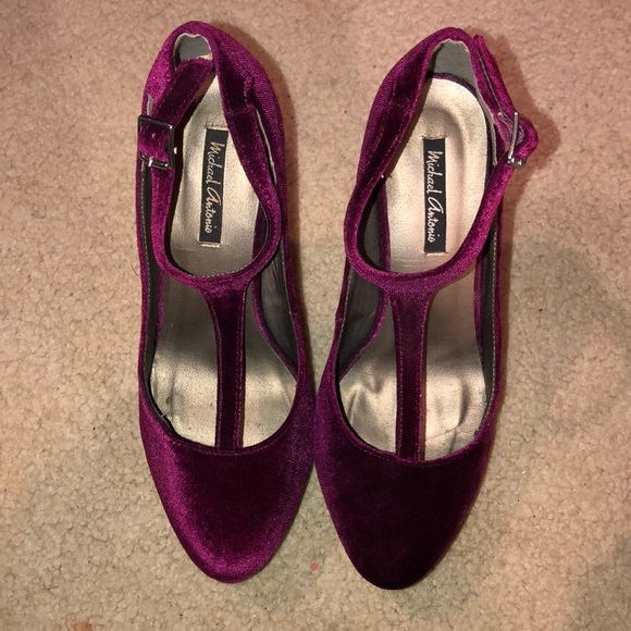 Michael Antonio magenta heels - Picture 2 of 5